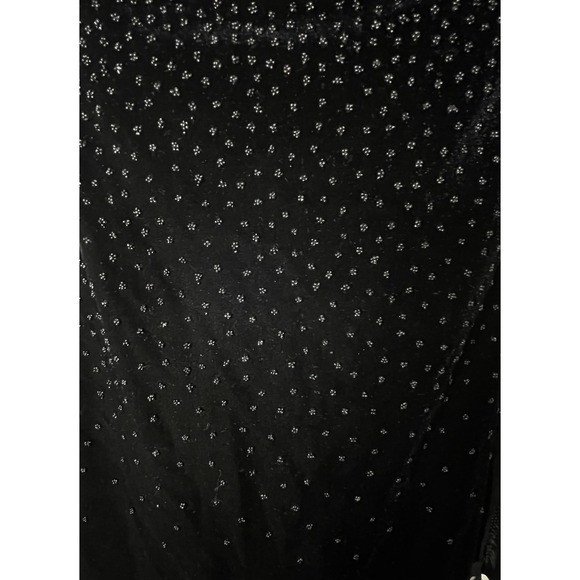 Bobbie Bee Top Blouse 16 Lace Black Velvet Sheer Beaded Whimsigoth Fairygoth y2K - Picture 4 of 16